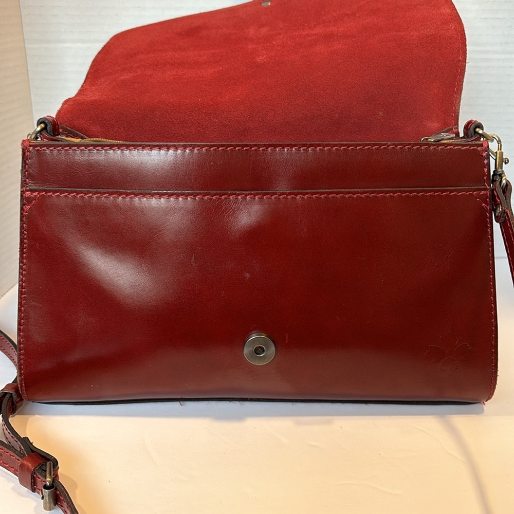 Patricia Nash Burgundy Crossbody Bag Renaissance Collection - Picture 9 of 16